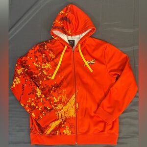 Can-Am BRP Full Zip Hoodie | Orange Camo Graphic | Size L/G